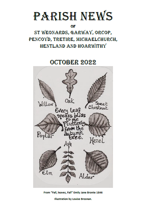 Archenfield Benefice blog image - October 2022 Parish News