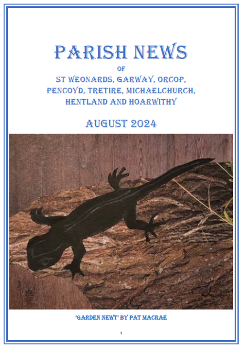 Archenfield Benefice blog image - August 2024 Parish News