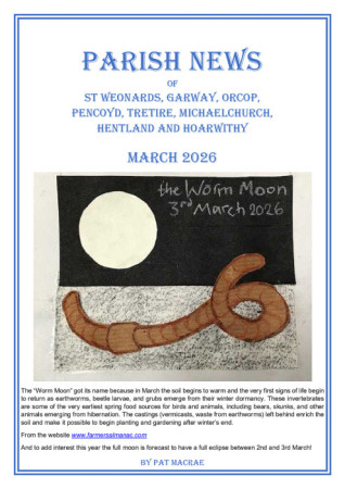 Archenfield Benefice blog image - March 2026 Parish News